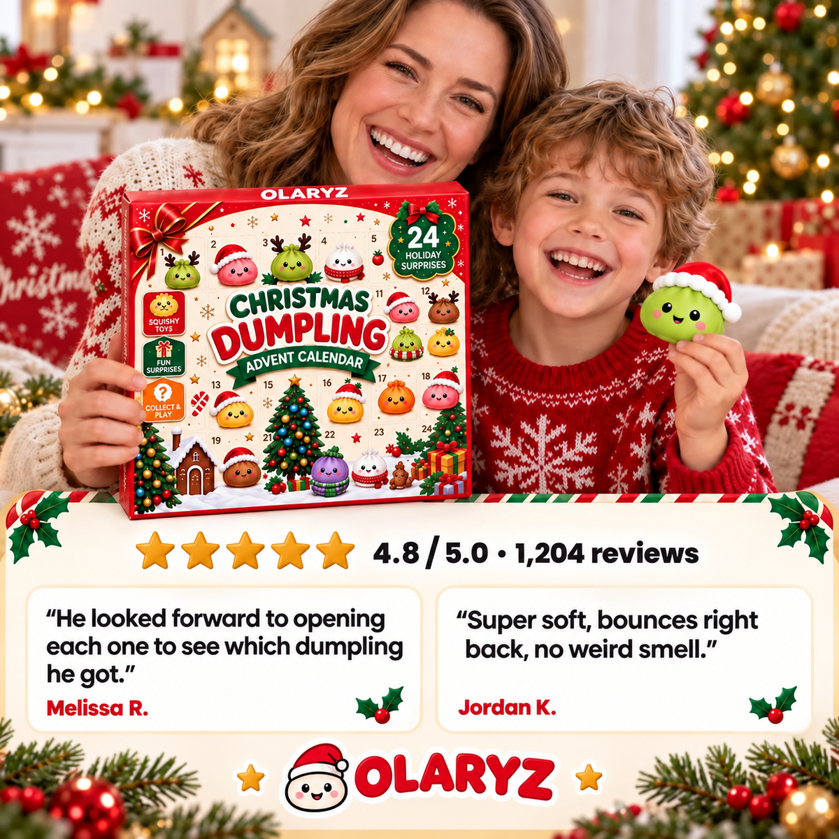 Squishy Dumpling Advent Calendar · 24 Surprises