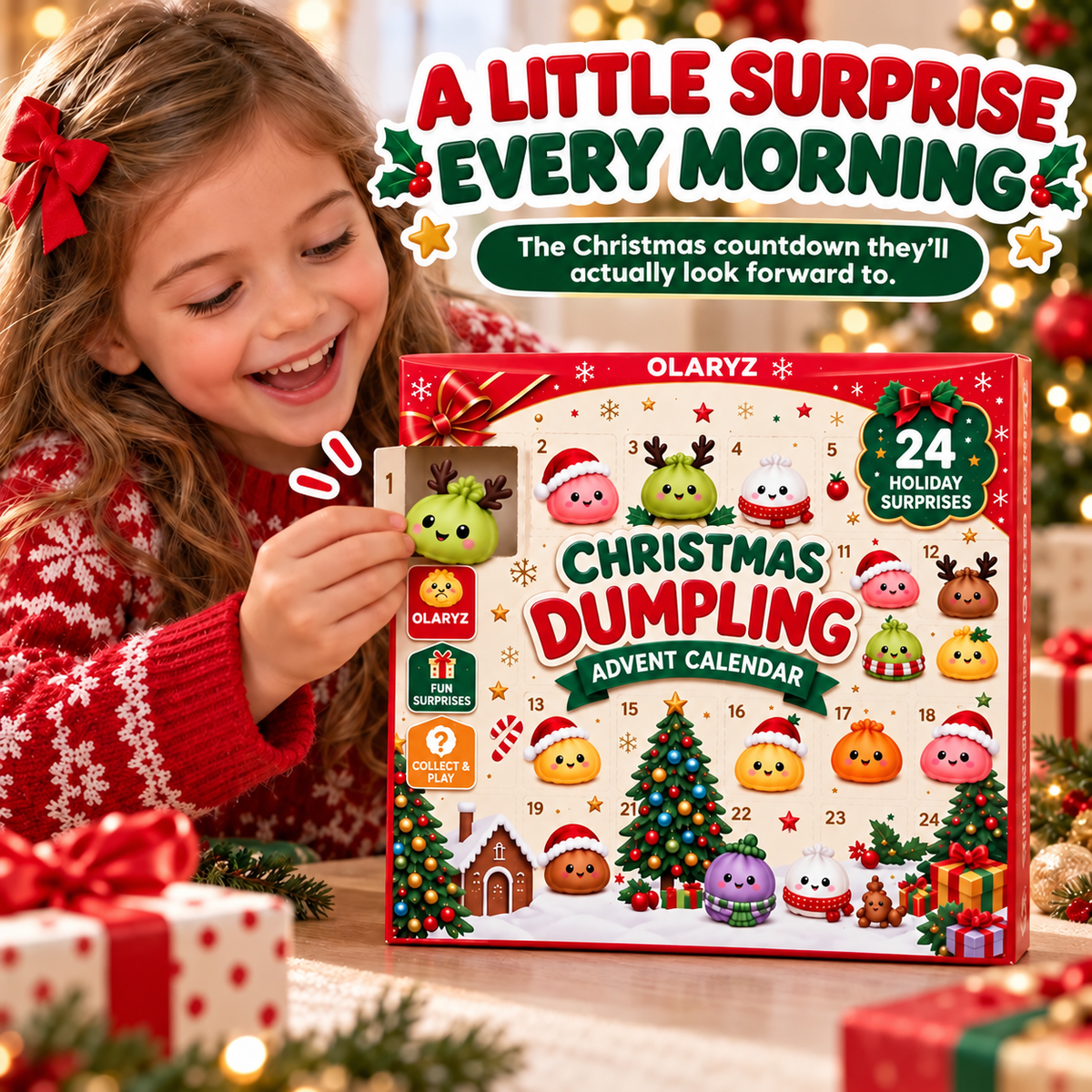 Squishy Dumpling Advent Calendar · 24 Surprises